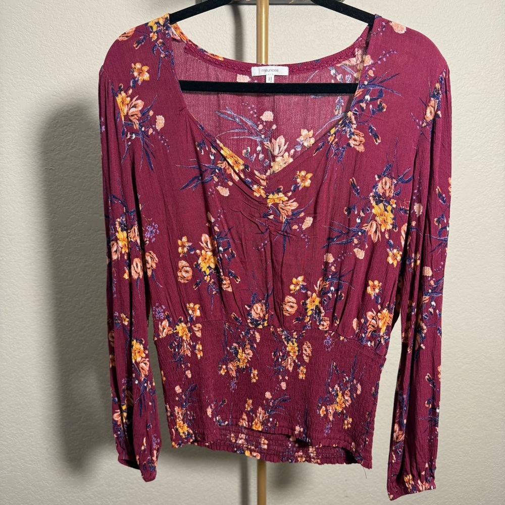 Maurice’s Floral Long Sleeve Top